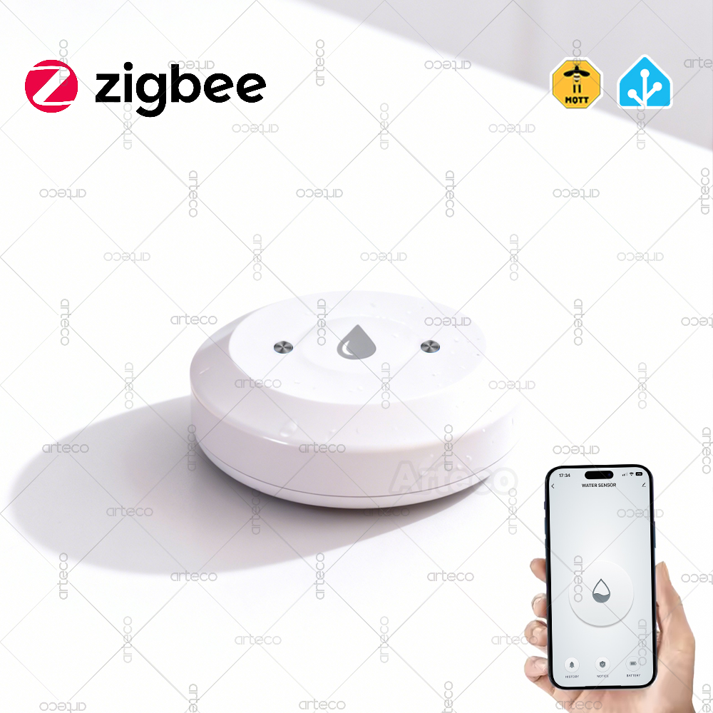 Smart Home Gateway - الذكية زيجبي استشعار المياه الفيضانات كاشف