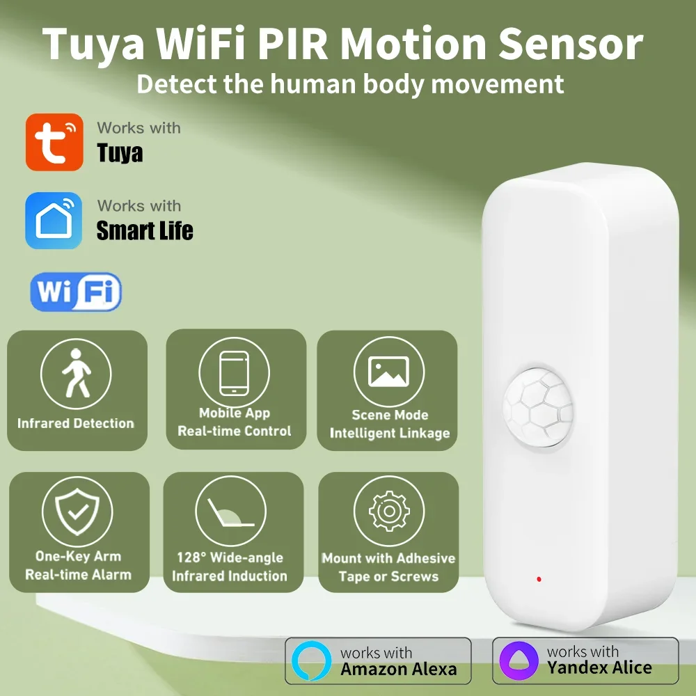 Smart Home Outdoor - Tuya WiFi Zigbee PIR محس حركة
