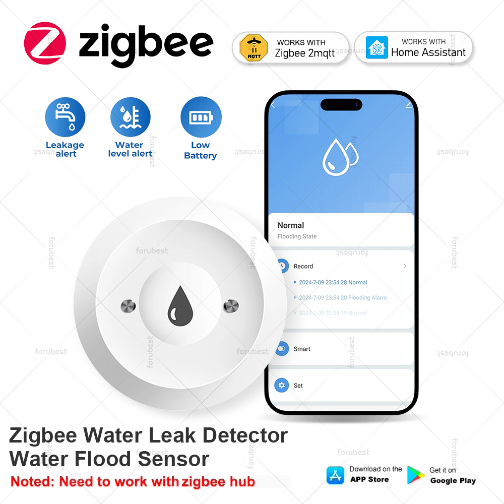 Smart Home Water Level Sensor - الذكية زيجبي تسرب المياه الاستشعار إنذار