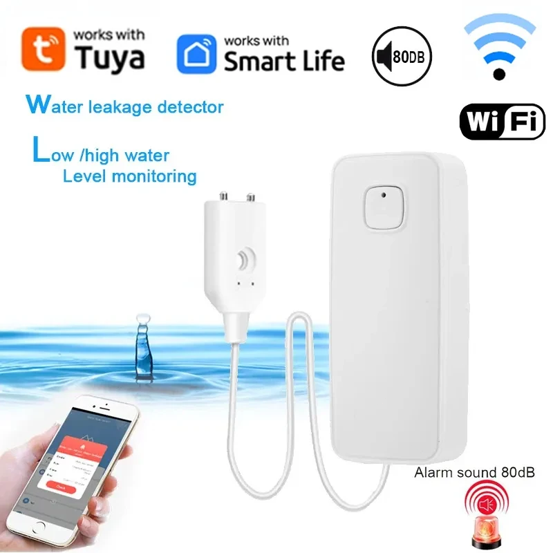 Smart Home Water Level Sensor - Tuya المنزل الذكي واي فاي كاشف