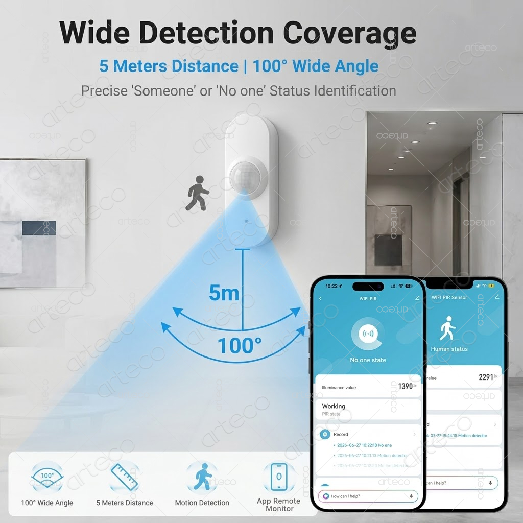 مستشعر حركة ذكي واي فاي من توي - مراجعة Smart Home Wiser وسعره