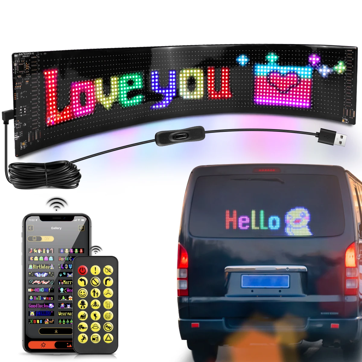 شاحنة سيارة عين الشيطان LED تس - مراجعة Smart Home Logo وسعره