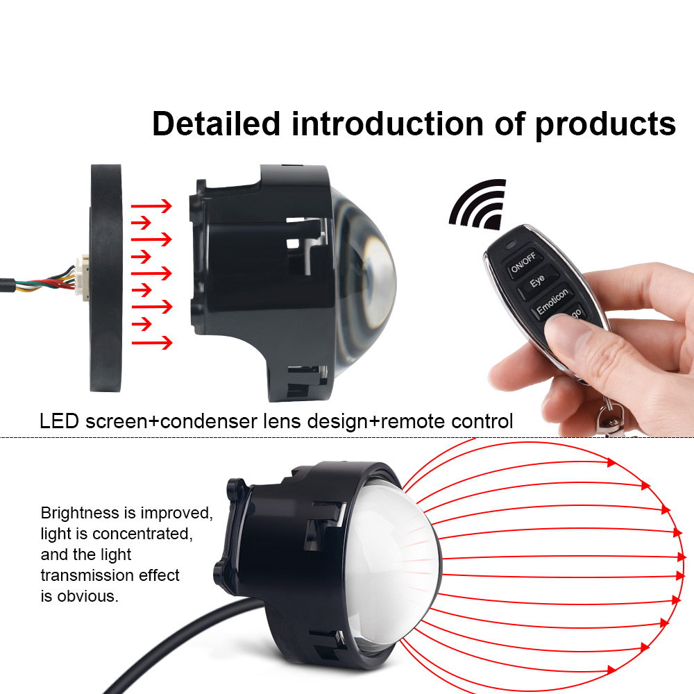الشيطان العين سيارة LED المصبا - مراجعة Smart Home Logo وسعره