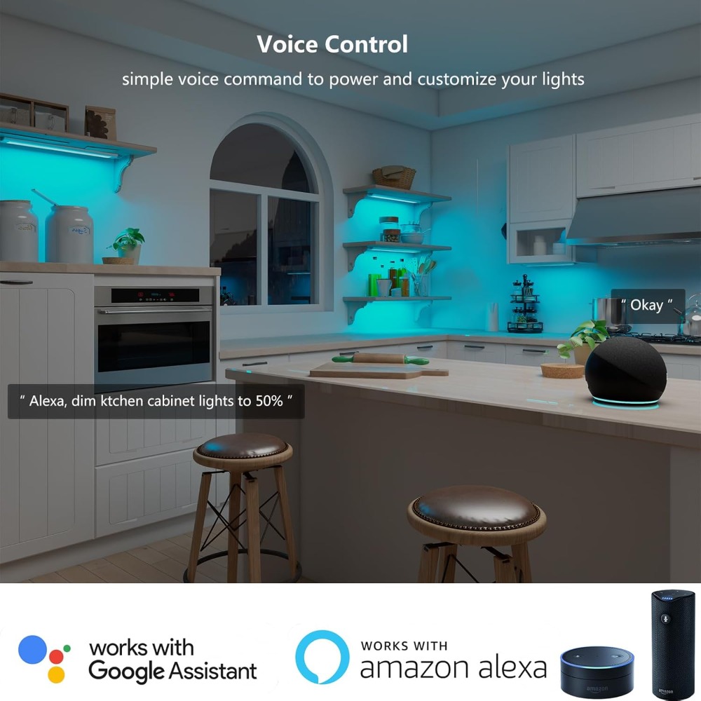 DC12V RGB اللون تحت أضواء الكا - مراجعة Smart Home Decor وسعره