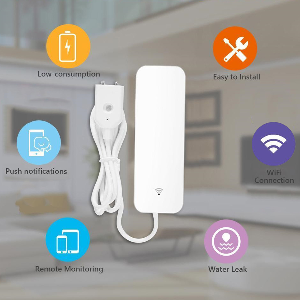 Tuya WiFi مستشعر تسرب المياه،  - مراجعة Wifi Water Sensor وسعره