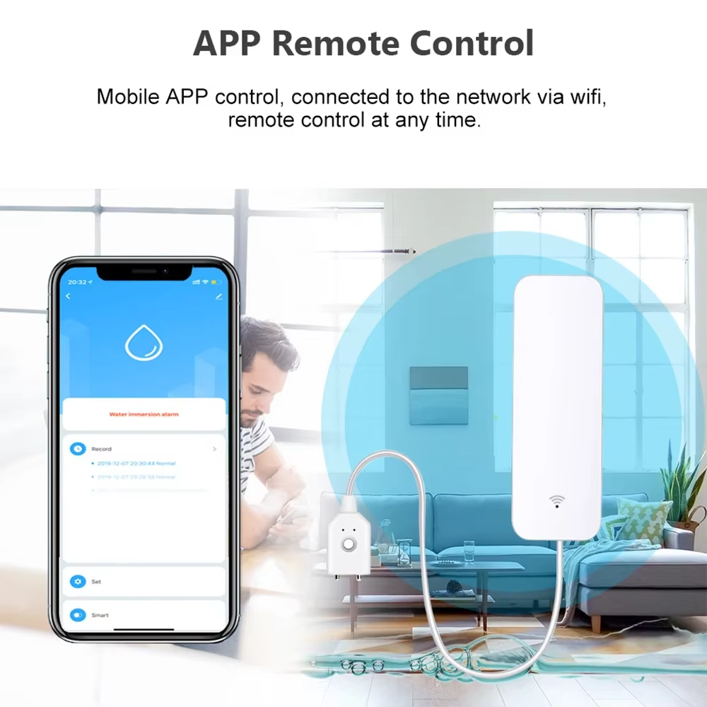 جهاز استشعار تسرب المياه بتقني - مراجعة Wifi Water Sensor وسعره