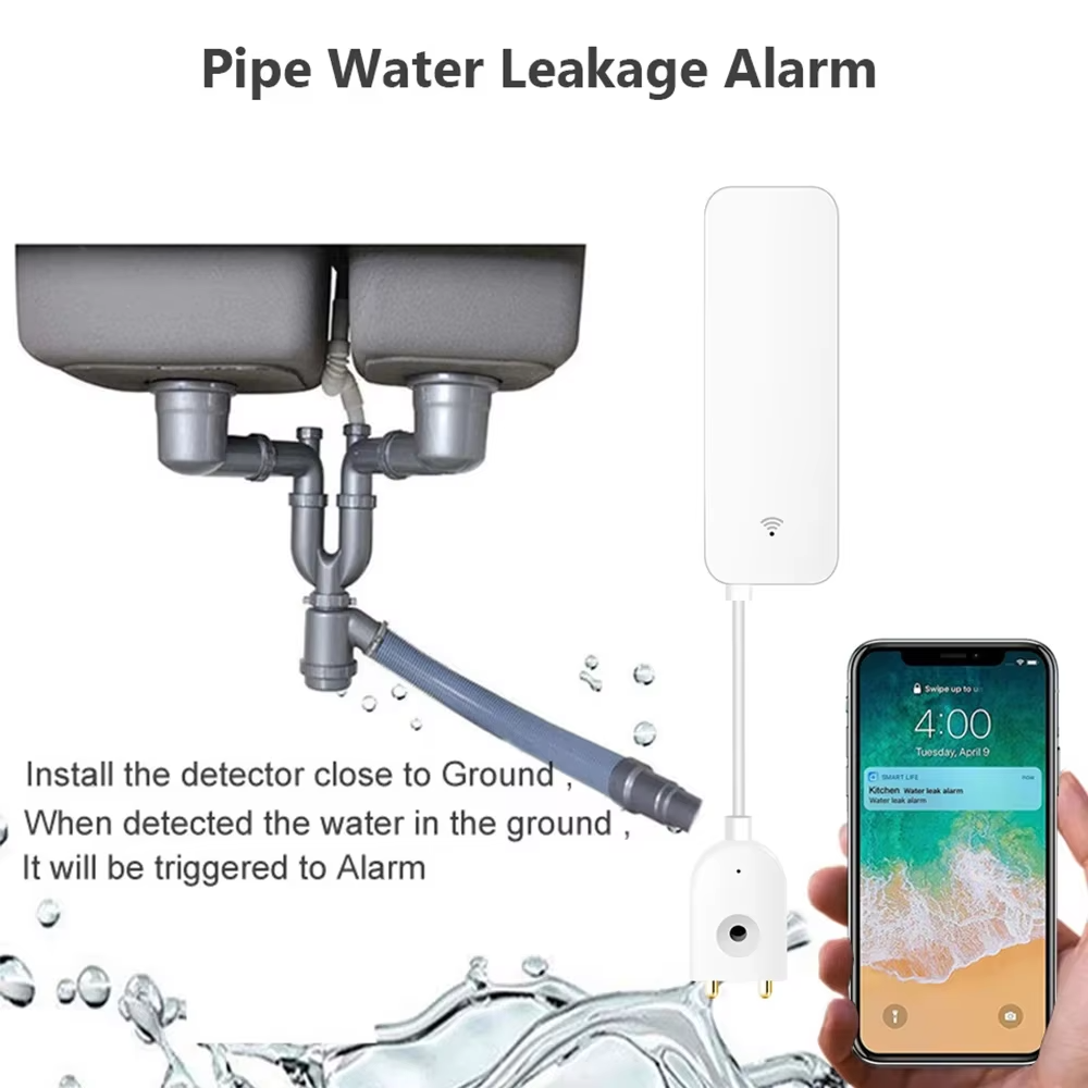 جهاز استشعار تسرب المياه بتقني - مراجعة Wifi Water Sensor وسعره