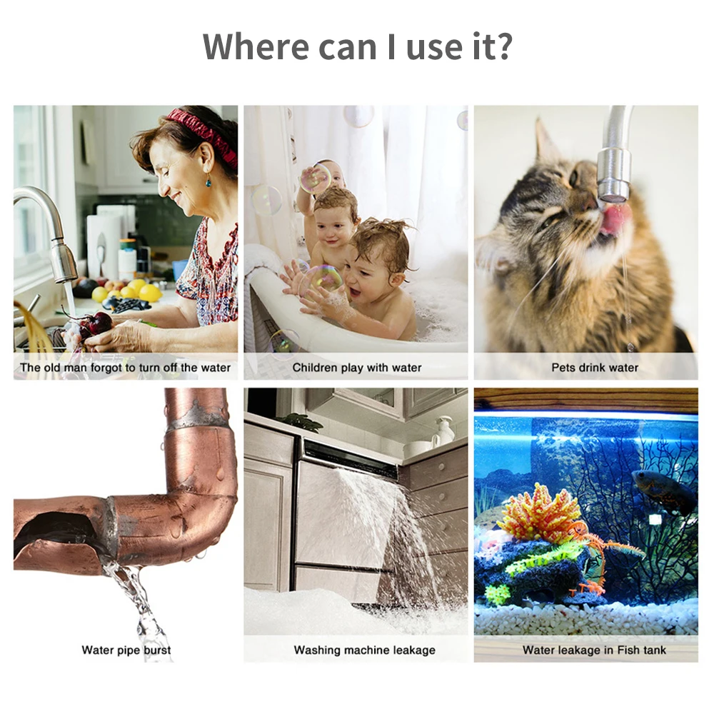 Tuya WiFi Zigbee مستشعر المياه - مراجعة Wifi Water Sensor وسعره