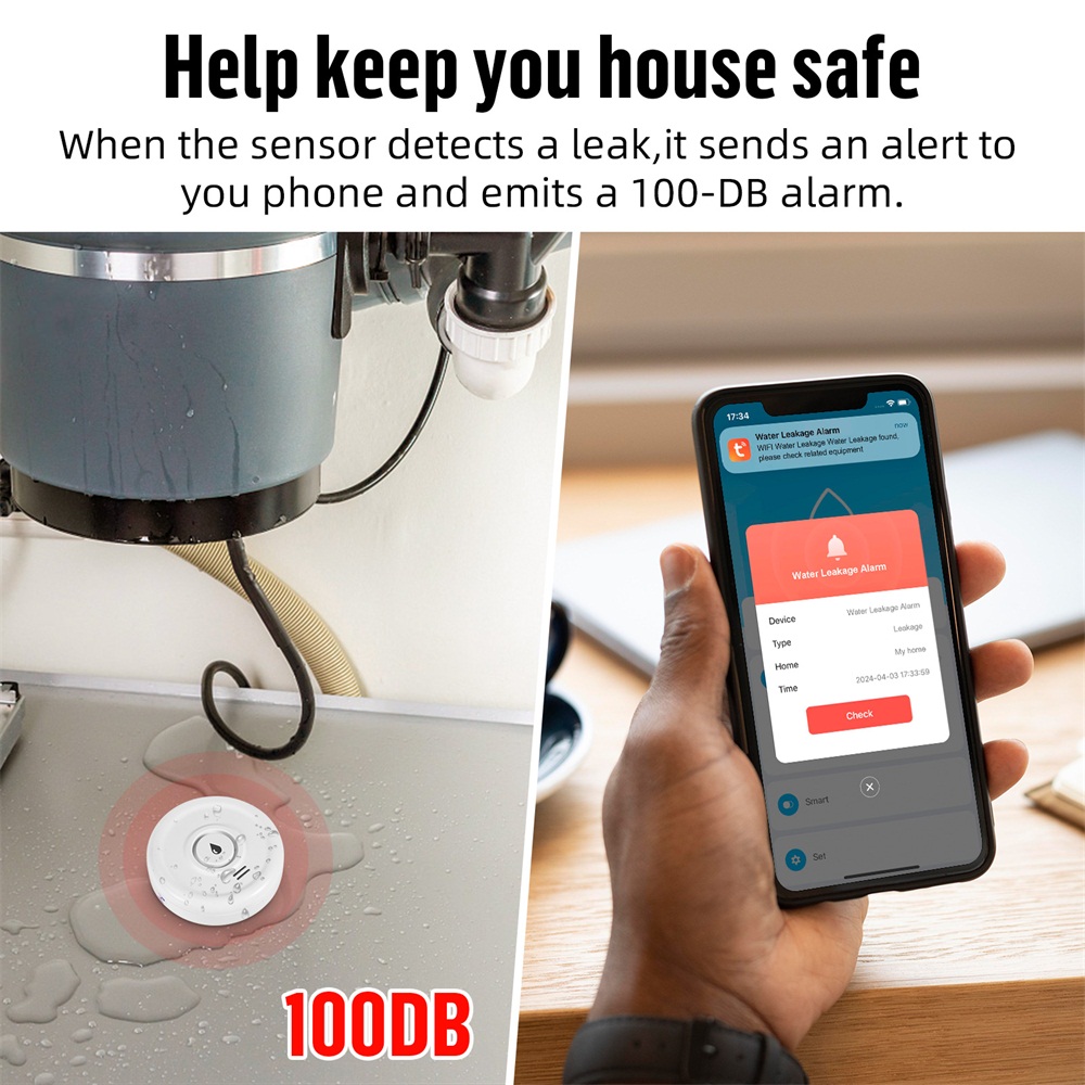 Fuers كاشف تسرب المياه إنذار ا - مراجعة Smart Home Water Level Sensor وسعره