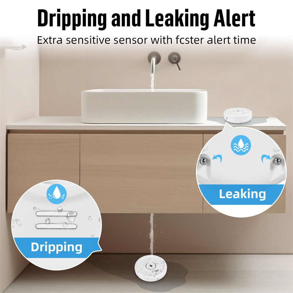 Fuers كاشف تسرب المياه إنذار ا - مراجعة Smart Home Water Level Sensor وسعره