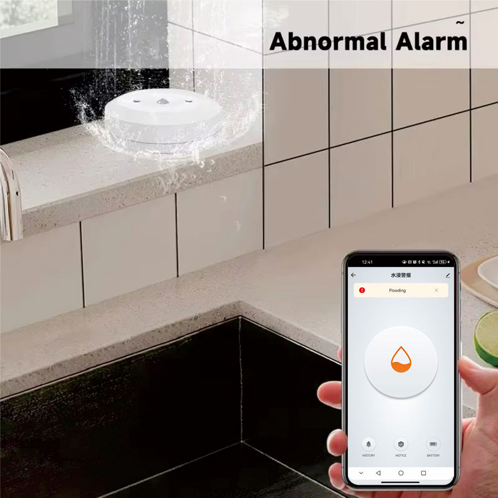 جهاز استشعار تسرب المياه الذكي - مراجعة Smart Home Water Level Sensor وسعره
