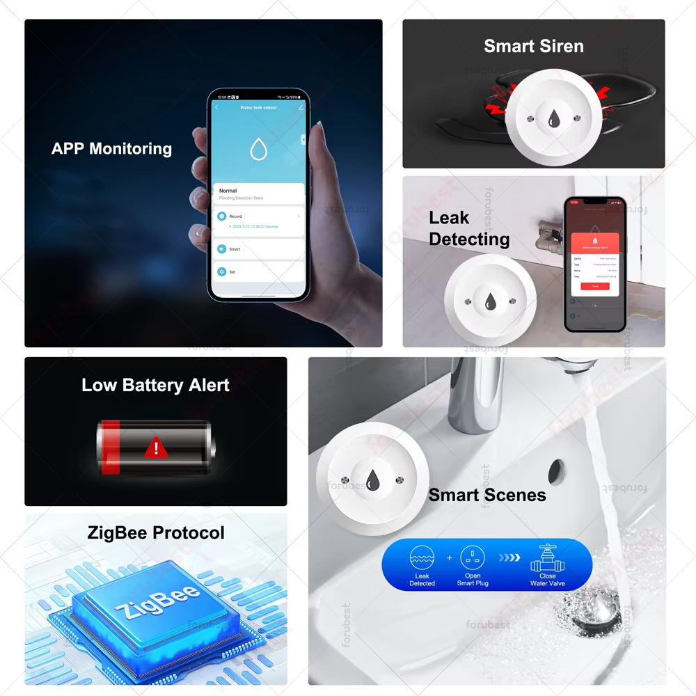 الذكية زيجبي تسرب المياه الاست - مراجعة Smart Home Water Level Sensor وسعره