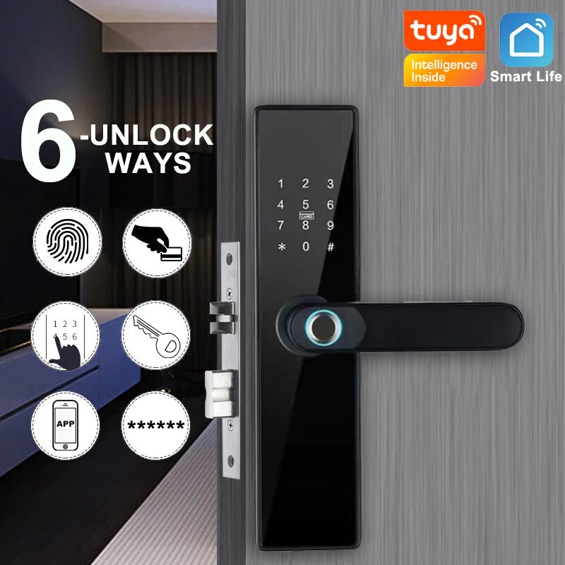 Tuya Wifi قفل ذكي بصمة كلمة ال - مراجعة Smart Home Ezviz وسعره