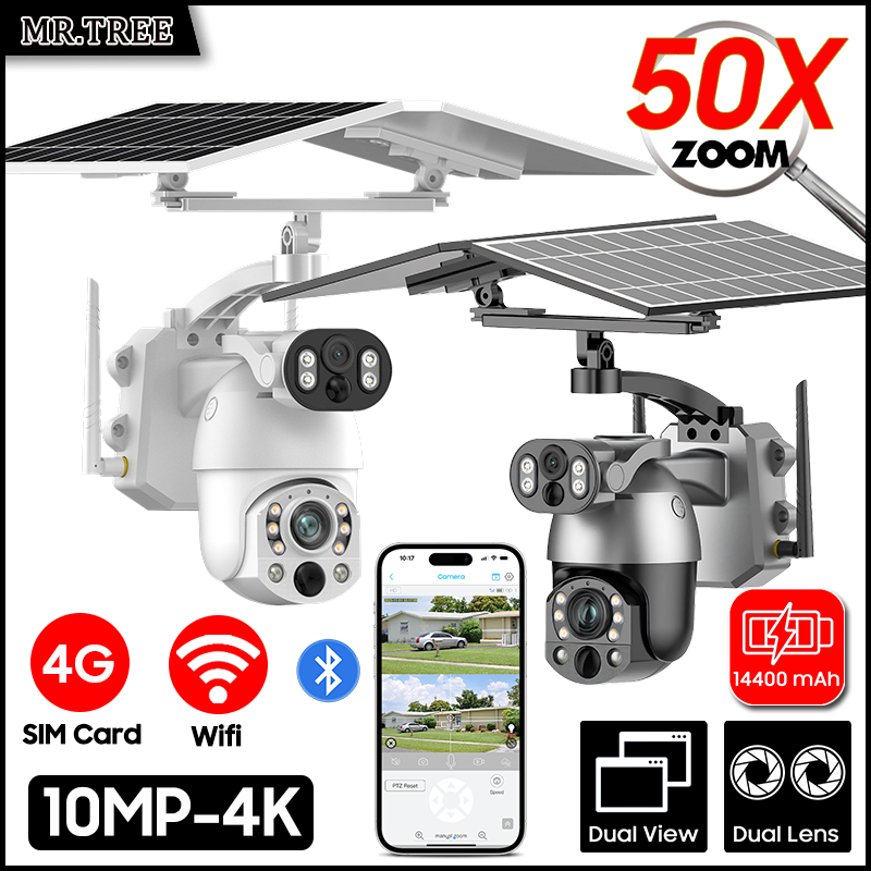 4K 50X زووم بصري عدسة مزدوجة ك - مراجعة Smart Home Outdoor Camera وسعره