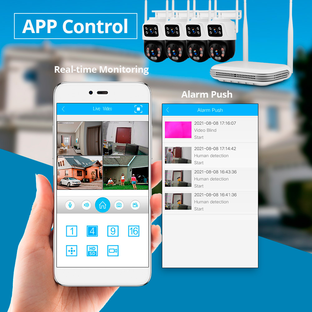 كاميرا KERUI 2K 4MP خارجية عال - مراجعة Smart Home Outdoor Camera وسعره