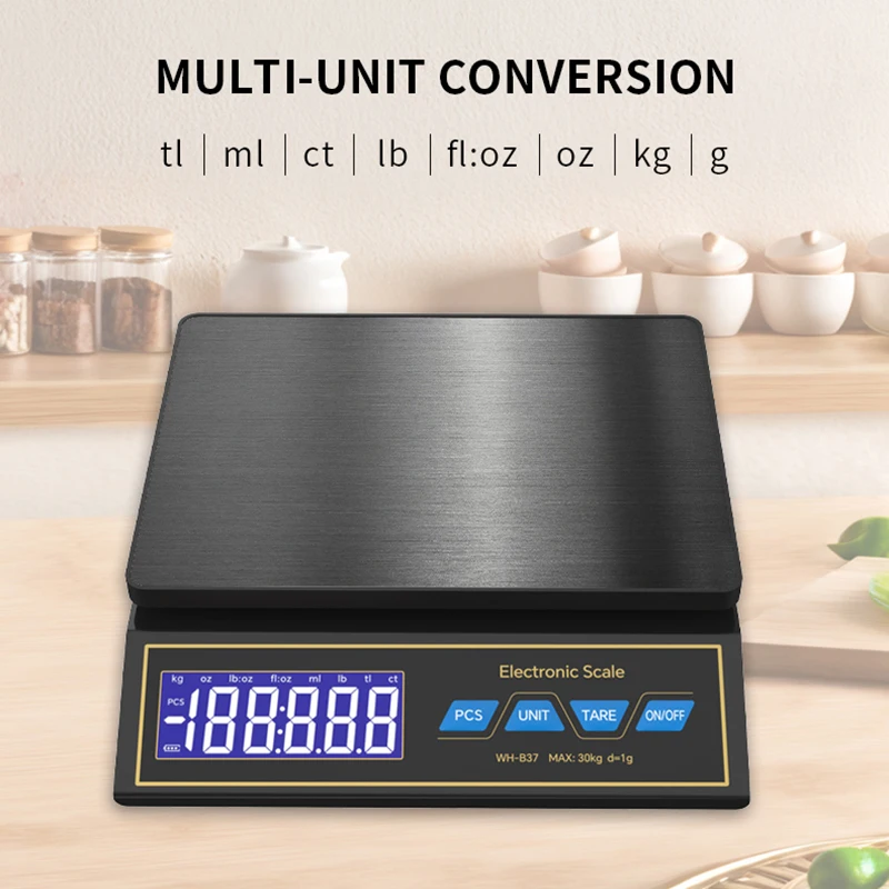 LCD ميزان المطبخ الرقمي 30 كجم - مراجعة Smart Home Utensils وسعره